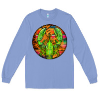 Colony Blue lobster round Long Sleeve Tee - BarkalooDesign