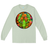 Matcha lobster round Long Sleeve Tee - BarkalooDesign