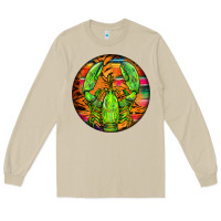 Mushroom lobster round Long Sleeve Tee - BarkalooDesign
