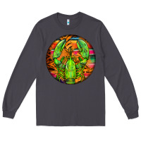 Smoke lobster round Long Sleeve Tee - BarkalooDesign