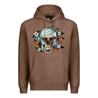 Chestnut Halloween Skeleton Premium Hoodie - CowhideDigitalArt