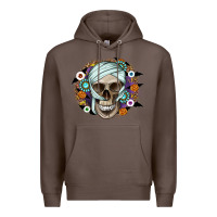 Coffee Halloween Skeleton Premium Hoodie - CowhideDigitalArt