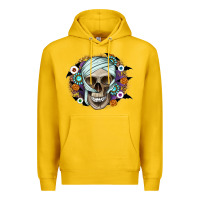 Lemon Halloween Skeleton Premium Hoodie - CowhideDigitalArt