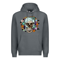 Rock Halloween Skeleton Premium Hoodie - CowhideDigitalArt