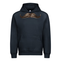 Navy brown moustache fa element Urban Hoodie - FaDigitalArtStudio