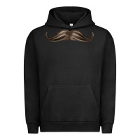 Pigment Black brown moustache fa element Urban Hoodie - FaDigitalArtStudio