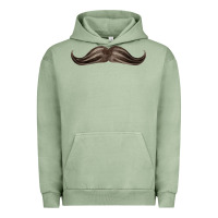 Pigment Oil Green brown moustache fa element Urban Hoodie - FaDigitalArtStudio