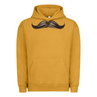 Pigment Peanut Butter brown moustache fa element Urban Hoodie - FaDigitalArtStudio