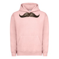 Pigment Salmon brown moustache fa element Urban Hoodie - FaDigitalArtStudio