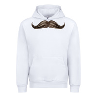 White brown moustache fa element Urban Hoodie - FaDigitalArtStudio