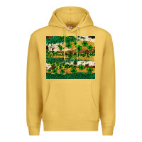 Antique Gold St. Patrick's Day leopard cowhide shamrock tumbler Premium Hoodie - Neo Western