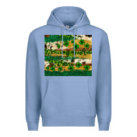 Colony Blue St. Patrick's Day leopard cowhide shamrock tumbler Premium Hoodie - Neo Western