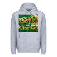 Heather Grey St. Patrick's Day leopard cowhide shamrock tumbler Premium Hoodie - Neo Western