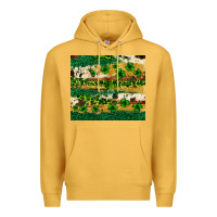 Mustard St. Patrick's Day leopard cowhide shamrock tumbler Premium Hoodie - Neo Western