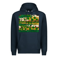 Navy St. Patrick's Day leopard cowhide shamrock tumbler Premium Hoodie - Neo Western