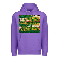 Purple St. Patrick's Day leopard cowhide shamrock tumbler Premium Hoodie - Neo Western