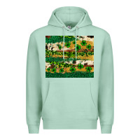 Seafoam St. Patrick's Day leopard cowhide shamrock tumbler Premium Hoodie - Neo Western