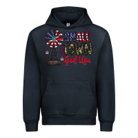 Navy small town gail usa Urban Hoodie - CowhideDigitalArt