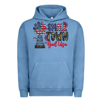 Pigment Pebble Blue small town gail usa Urban Hoodie - CowhideDigitalArt