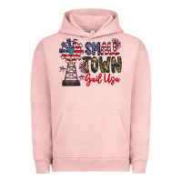 Pigment Salmon small town gail usa Urban Hoodie - CowhideDigitalArt