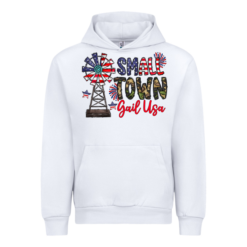Small Town Gail Usa Urban Hoodie by CowhideDigitalArt | Teevron