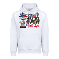 White small town gail usa Urban Hoodie - CowhideDigitalArt