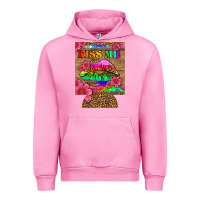 Fuchsia Pink lgbtq kiss me  can cooler Urban Hoodie - HRA Design Shop