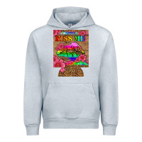 Heather Grey lgbtq kiss me  can cooler Urban Hoodie - HRA Design Shop
