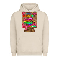Pigment French Oak lgbtq kiss me  can cooler Urban Hoodie - HRA Design Shop