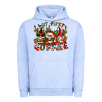 Pigment Grape Ice but first coffee Urban Hoodie - FaDigitalArtStudio