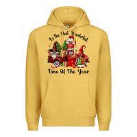 Antique Gold its the most wonderful time of the year Premium Hoodie - FaDigitalArtStudio