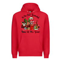 Red its the most wonderful time of the year Premium Hoodie - FaDigitalArtStudio