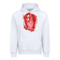 White Catchers Mitt Fa Element Urban Hoodie - FaDigitalArtStudio