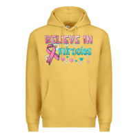 Antique Gold believe in miracles with ribbon Premium Hoodie - HRA Design Shop