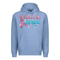 Colony Blue believe in miracles with ribbon Premium Hoodie - HRA Design Shop