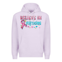 Lilac believe in miracles with ribbon Premium Hoodie - HRA Design Shop