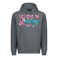 Rock believe in miracles with ribbon Premium Hoodie - HRA Design Shop