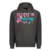 Smoke believe in miracles with ribbon Premium Hoodie - HRA Design Shop