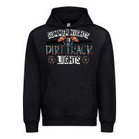 Black summer night & dirt track lights Urban Hoodie - CowhideDigitalArt