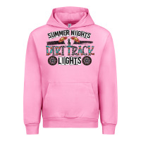 Fuchsia Pink summer night & dirt track lights Urban Hoodie - CowhideDigitalArt
