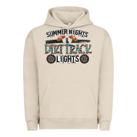 Pigment French Oak summer night & dirt track lights Urban Hoodie - CowhideDigitalArt