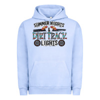 Pigment Grape Ice summer night & dirt track lights Urban Hoodie - CowhideDigitalArt