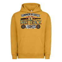 Pigment Peanut Butter summer night & dirt track lights Urban Hoodie - CowhideDigitalArt