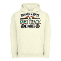 Pigment Pistachio summer night & dirt track lights Urban Hoodie - CowhideDigitalArt