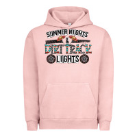 Pigment Salmon summer night & dirt track lights Urban Hoodie - CowhideDigitalArt