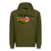 Army Green Let's Get Spooky Premium Hoodie - CowhideDigitalArt