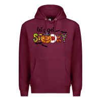 Burgundy Let's Get Spooky Premium Hoodie - CowhideDigitalArt