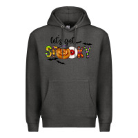 Charcoal Heather Let's Get Spooky Premium Hoodie - CowhideDigitalArt
