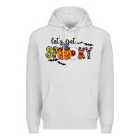 Dove Grey Let's Get Spooky Premium Hoodie - CowhideDigitalArt