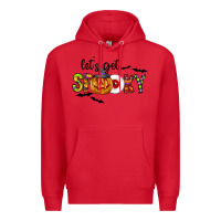 Red Let's Get Spooky Premium Hoodie - CowhideDigitalArt